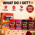 thumbnail image 3 of Quokka Know Me Better Couples Card Game Set 4 in 1 – Date Night Conversation Starter with Questions, Dares & Challenges, 3 of 8