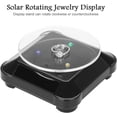 thumbnail image 4 of Solar Powered Rotating Showcase, 360 Degrees Rotating Turntable Watch Phone Jewelry Display Stand Hobby Collection Shelf with Led Light for Storefront Window Office Counter(#2), 4 of 8