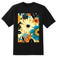 thumbnail image 2 of Plus Size Shirt for Women Black Tops for Women Short Sleeves Shirt for Women Flower 23 T Shirt Crewneck Shirt for Women XS, 2 of 5