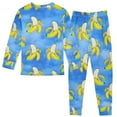 thumbnail image 2 of joogoo Bananas Tie Dye 2 Piece Long Sleeve Tee and Pants Cotton Pajama Set 5Y, 2 of 7