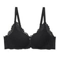 thumbnail image 4 of Bra Womens No Ring French Womens Front Close Bra T Back Plus Size Unlined Bra For Large Bust Woman Nylon Bra, 4 of 4