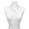 thumbnail image 4 of Delight Jewelry Silvertone Large Initial - G - Green Shamrock Necklace and Clover Earrings Jewelry Set, 4 of 5