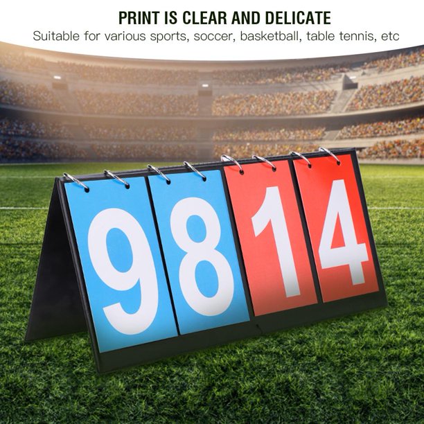 Marqueur De Score Portable étanche 2/3/4 Chiffres – Comptez Les Points Facilement Au Foot, Ping-pong Ou Badminton