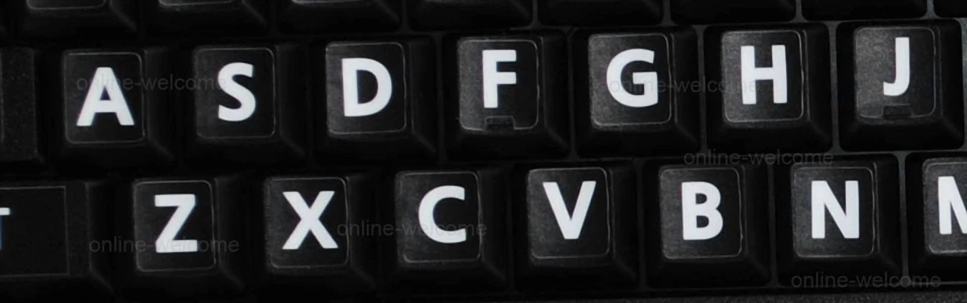 CRESTIN- Spanish Traditional Large Letters Keyboard Sticker Non Transparent Black