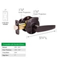 thumbnail image 6 of Design House Delavan Universal Interior Hall/Closet Passage Door Handle, Matte Black, 6 of 15