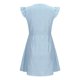 thumbnail image 3 of Mini Vestido de Verano, V-Cuello Raya Botón Delantero Vestido de Manga Corta, Poliéster Casual Sexy para las Mujeres, 3 of 5