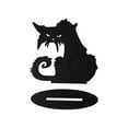 thumbnail image 2 of Decoración de silueta de Halloween Estatua de silueta aterradora Escultura decorativa de madera creativa aterradora para interior Jardín Estantería Gato Sunnimix silueta de halloween, 2 of 8