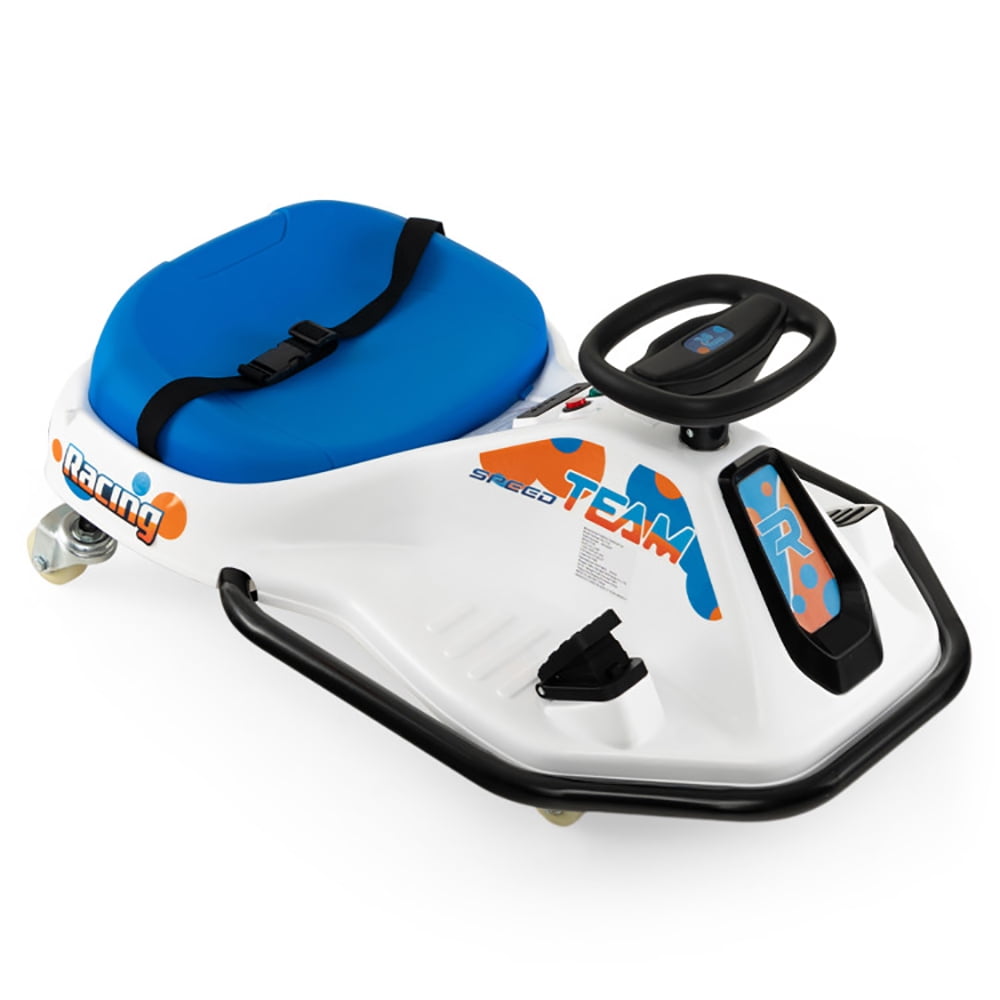 CIPACHO 24V Electric Drifting Go Kart for Kids with 360 Spin Wireless Connection, Electric Go Kart Drift Carts for Kids Ages 3-8, Navy