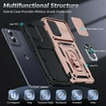 thumbnail image 3 of for Motorola-Edge 5G 2024 Case (𝗡𝗼𝘁 𝗙𝗶𝘁 𝗚 𝟱𝗚 𝟮𝟬𝟮𝟰), Moto Edge 5G Phone Case 2024 with Slide Camera Cover, [Military-Grade] Hard Case with Magnetic Stand for Moto Edge 5G, Rose Gold, 3 of 15