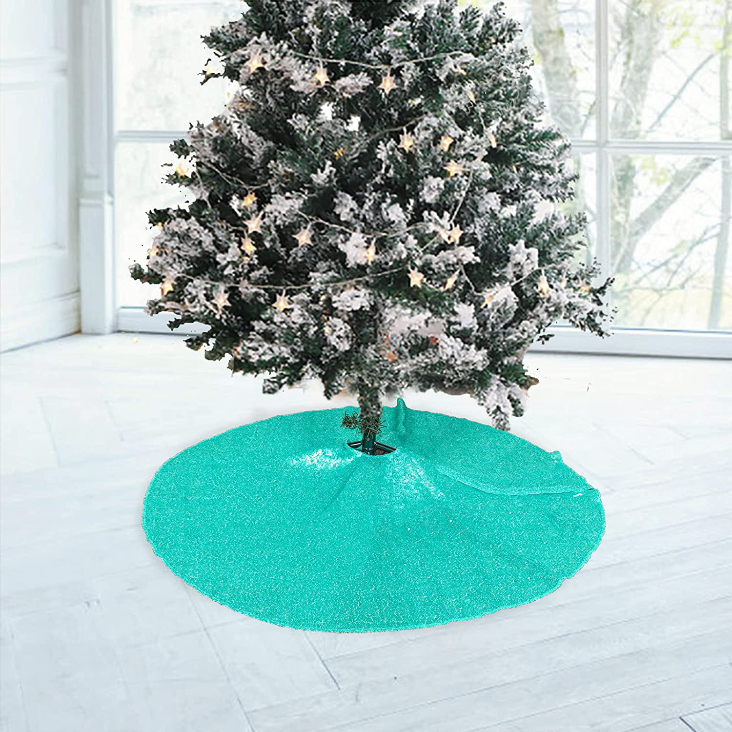 Details about   35'' Xmas Tree Skirt Mat Plush Mat Home Floor Christmas Decor Ornament Party US 