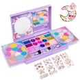 thumbnail image 1 of Tomons Kit de maquillaje para niños para niña princesa, juguete cosmético lavable real, juego de belleza con espejo, juguetes de cumpleaños no tóxicos, regalo para niñas de 3, 4, 5, 6, 7, 8, 9 y 10 añ, 1 of 6