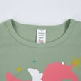 thumbnail image 4 of WIBACKER Toddler & Little Girls Viscose Pajamas Cute Unicorn Rib Knit Tee & Shorts PJ Spring Summer Set Kid Size 3-9 Years, 4 of 9