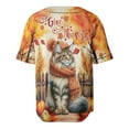 thumbnail image 2 of Happy Thanksgiving Maine Coon Give Thanks Fall Beanie Scarf Welcome All Over Print 3D Baseball Shirt Cat Lover Kitten Owner Gifts Softball Sport - 00020, 2 of 6