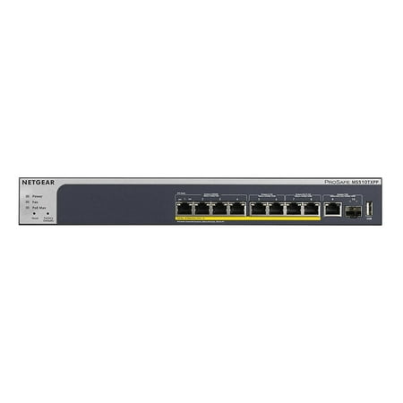 NETGEAR - 8-Port 10/100/1000/2500/5000 Multi-Gigabit Smart Managed Pro Switch