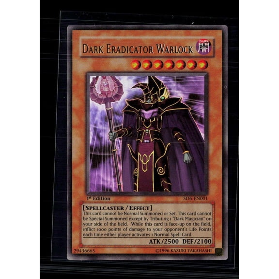 2006 Yu-Gi-Oh! Spellcaster's Judgment Dark Eradicator Warlock Ultra Rare 1st Edition