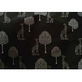 thumbnail image 4 of oneOone Cotton Silk Fabric Tree & Giraffe Block Print Fabric BTY 42 Inch Wide, 4 of 4