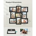 thumbnail image 2 of SONGMICS 9-Photo Collage Picture Frames,4 x 6 Inches Wall-Mount Photo Frame,Black, 2 of 6