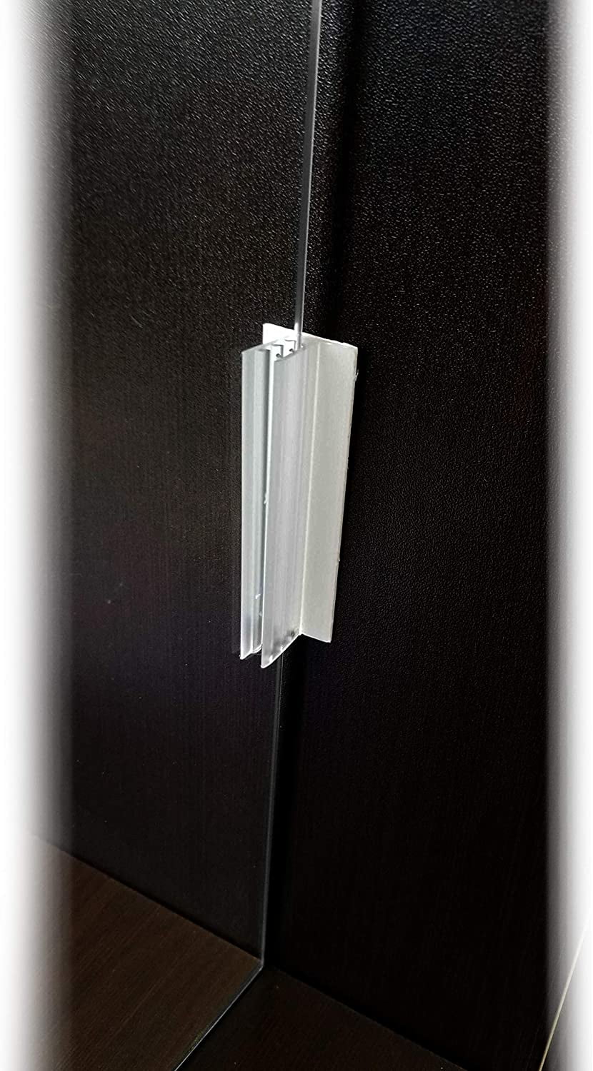 3" L Self Adhesive Plexiglass Holder to Fasten & Line Up Acrylic Panels