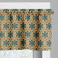 thumbnail image 5 of Ambesonne Moroccan Valance & Curtain, Arabian Mosaic Style Art, 55"x45", Dark Teal Mustard and Rust, 5 of 7