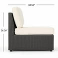 thumbnail image 2 of Patio Chairs Set of 2 - Stackable Outdoor Steel Frame Cushions, 2 of 7