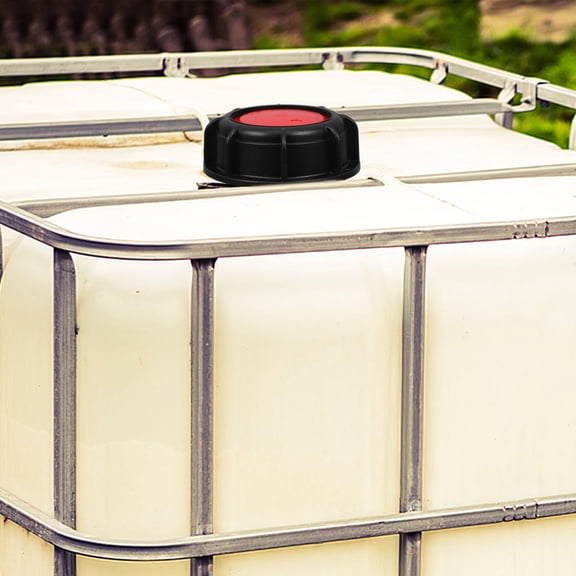 BESTYASH Plastic IBC Tote Lid Cover Set with Leakproof Seal for Secure Water Storage Tanks and Durability