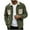 Army Green, variant on Xzbqbs Mens Corduroy Jacket Button Down Shirt Jacket Fashion Long Sleeve Slim Fit Lapel Jacket Coat Lightweight Quilted Shacket