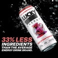 thumbnail image 3 of Lucky Energy Sugar Free Energy Drinks, Red Ryder Punch, 16oz Cans (12-Pack) Healthy, Zero Sugar Energy Drink with Maca, Ginseng, Beta-Alanine, Taurine & 200mg Caffeine, 3 of 6