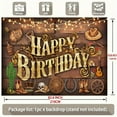 thumbnail image 5 of Western Cowboy Happy Birthday Backdrop Rustic Rodeo Boots Hat Wooden Floor Birthday Photography Background Wild West Cowboy Baby Shower Party Decorations Banner Supplies Photo Booth Props, 5 of 5