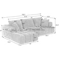 thumbnail image 2 of 108 Inch Oversized Cloud Modular Sectional Sofa with Left Facing Chaise, L Shaped Floor Lounge Couch, Comfy Tufted Chenille Boneless Sofa with Deep Seat,No Assembly Required for Living Room Office, 2 of 9
