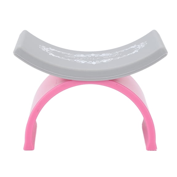 U-Shaped Silicone Nail Hand Rest Pillow For Manicure Black Detachable & Comfortable