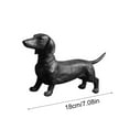 thumbnail image 4 of SIEYIO Dachshund Resins Standing Long Dog Statue Ornament Outdoor Garden Decorations, 4 of 8