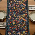 thumbnail image 5 of Table Runners 72 Inches Long Dress Scarves, Boho Flowers Farmhouse Kitchen/Dining Table Runner, Coffee Tablerunners, Spring Abstract Watercolor Floral Leaf 18x72 Inch, 5 of 9