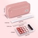 thumbnail image 5 of Estuche WEMATE de lona de gran capacidad para lápices, color rosa, 5 of 7