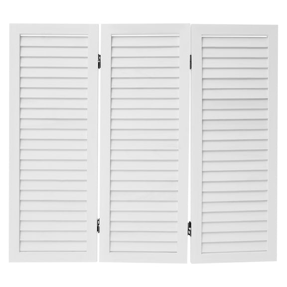 ToppiJoy 3 Panels Room Divider, 32'' Tall Room Dividers and Folding Privacy Screens, Portable Room Partition for Room, Bedroom Home Office (White)