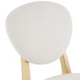 thumbnail image 5 of Hassch 5-Piece Dining Table Set, Solid Wood Kitchen Table with 4 Upholstered Chairs for Home Apartment, Wood Color, 5 of 7