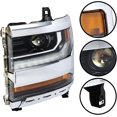 thumbnail image 4 of Waltyotur Headlight Assembly HID with DRL Replacement for Silverado 1500 2016-2018 Housing Chrome Lamp Set Driver Side LH 1PC 84388723, 4 of 7