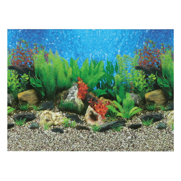 20.47x15.75, Aquarium Background Poster, Double-sided Aquarium Fish Tank  Background Decor Pictures, PVC 