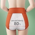 thumbnail image 3 of Ropa interior menstrual de algodón de cintura alta y antifugas para mujeres, bragas posparto con flujo abundante., 3 of 8