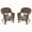 Maple, variant on Jeco Wicker Rocker Chair in Honey (Set of 2)