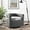 Gray, variant on Modway Spin Cutaway Performance Velvet Swivel Armchair in White
