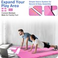 thumbnail image 2 of NETAJE 4'x10'x2" Folding Gymnastics Mat, Tumbling Mat with Carrying Handles for Home, Gym, Excercise, Stretching, Core Workouts, Pink, 2 of 7