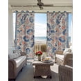 thumbnail image 4 of Blue Red Ethnic Blackout Curtains 90 Inches Long for Bedroom, Vintage Modern Geometric Abstract Art Thermal Insulated Room Darkening Black Out Window Curtain Panels Grommet Drapes for Living Room, 4 of 8