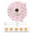 thumbnail image 6 of 15 Inch Round Placemats Set of 6, Christmas Snowman Pink Non Slip Heat Insulation PP Table Mats, Winter Snowflakes Xmas Retro Washable Place Mats for Kitchen Dining Party Table Decor, 6 of 7