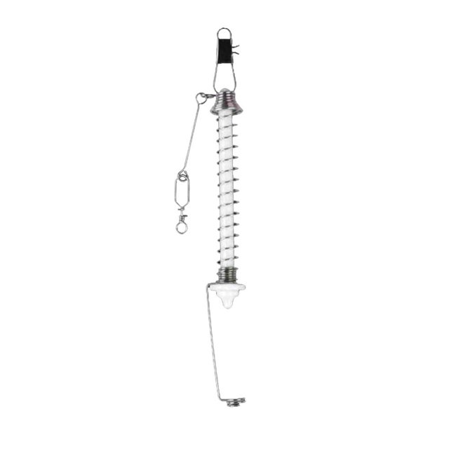 Anzuelos de pesca Automático Spring Catch Eyección Jig Head Lure Tackle (Blanco) Tmvgtek pescar