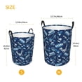 thumbnail image 4 of Uemuo Blue Bus Pattern Circular Laundry Hamper Basket with handles,Collapsible laundry basket,Large capacity laundry hamper,Laundry Organizer-Small, 4 of 8