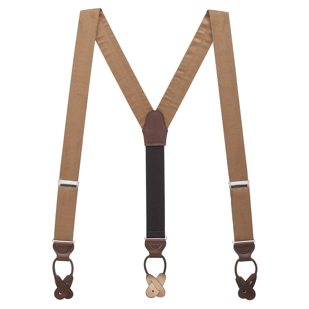 SuspenderStore Suspender Store Suede Button Suspenders