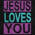 thumbnail image 2 of Christian Faith Jesus Loves You Toddler Boy Girl T Shirt Infant Toddler Brisco Brands 4T, 2 of 5
