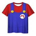 thumbnail image 3 of Camisetas de verano para niñas con dibujos animados de Marios, camisetas con estampado de anime Super Mario para niños, camisetas de manga corta de verano para niños, 3 of 5