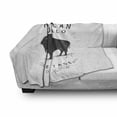 thumbnail image 3 of Buffalo Soft Flannel Fleece Blanket, Heritage Animal American Bison Yellowstone National Park Plain Background, Cozy Plush for Indoor and Outdoor Use, 70" x 90", Charcoal Grey White, by Ambesonne, 3 of 6