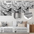 thumbnail image 4 of Designart "Harmony in Chaos in Grey and Cream III" Abstract Shapes Metal Wall Art, 4 of 5